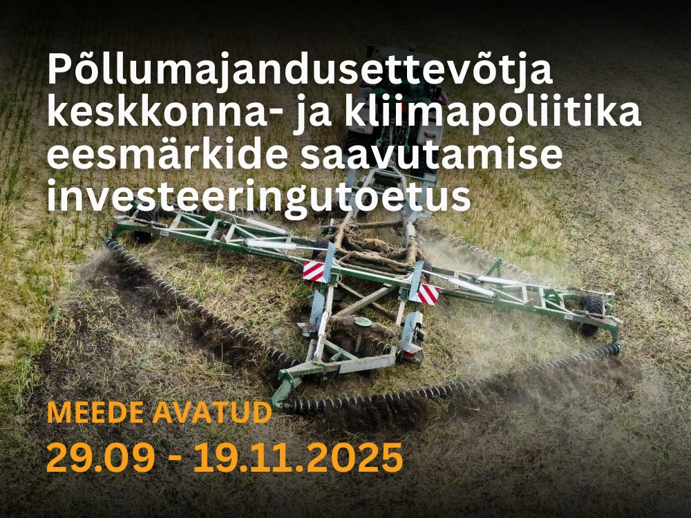 Toetuse eesmärk on soodustada põllumajandustootmises ressursitõhusust, vähendada põllumajandustootmisega kaasnevat keskkonnamõju ning jäätmete ja heitmete teket