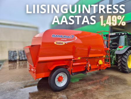 Swedbank liisinguintress 1,49% aastas 5 LIISINGUINTRESS 5 1